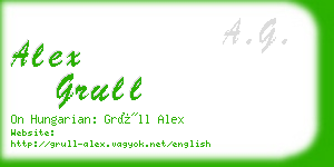 alex grull business card